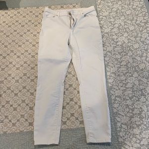 Loft White skinny jeans